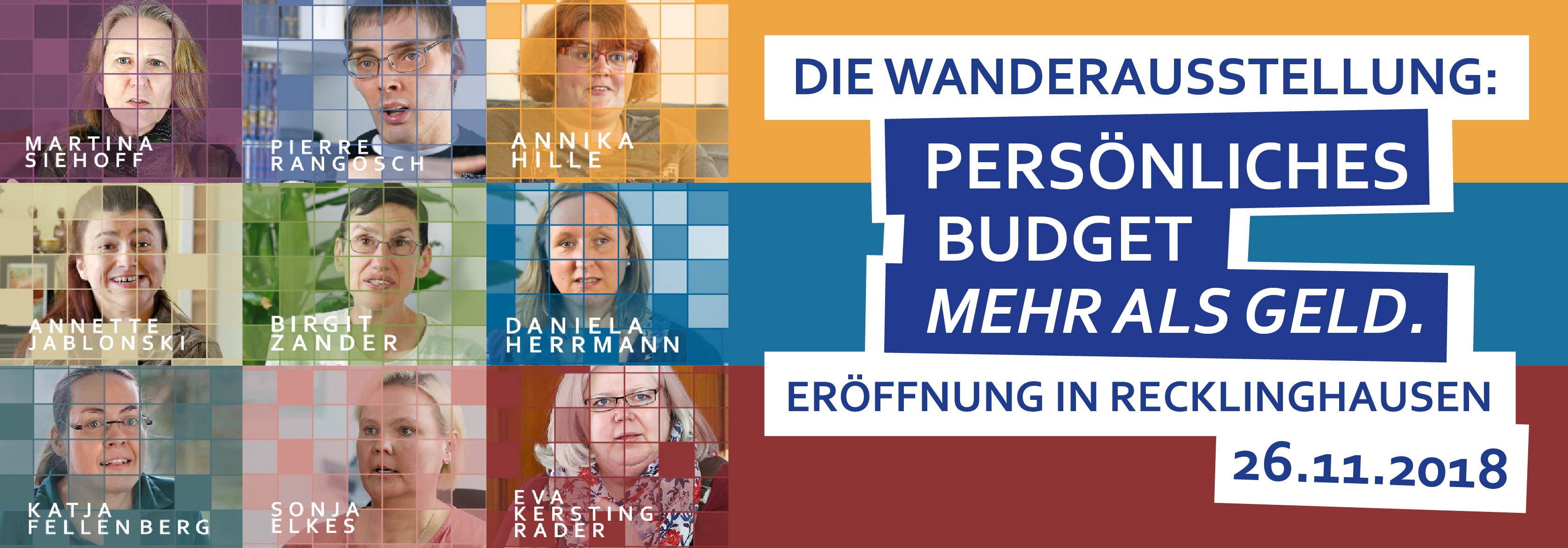 Wanderausstellung Persönliches Budget Mehr als Geld Eröffnung in Recklinghausen 26.11.2018