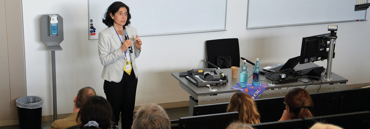 Blick in den Vortrag mit Maria del Pilar Andrino