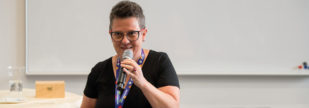 Blick in den Vortrag mit Claudia Gräwert