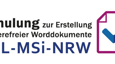 Logo der Schulung: Erstellung barrierefreier Dokumente