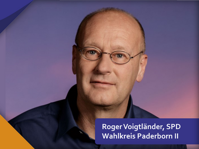 Politiker Roger Voigtländer von der SPD im Wahlkreis Paderborn II