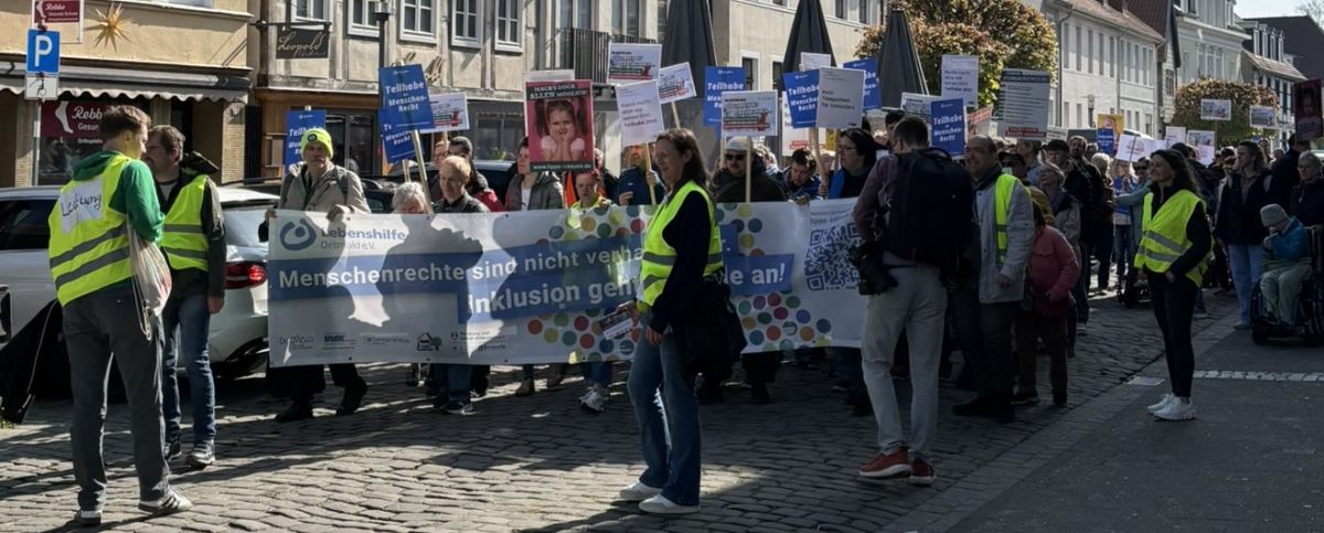 Bild vom Demo-Zug in Detmold
