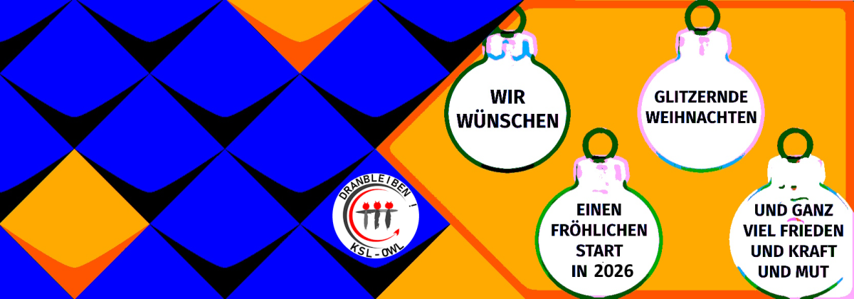Wir wünschen glitzernde Weihnachten einen fröhlichen Start in 2026 und ganz viel Frieden und Kraft und Mut