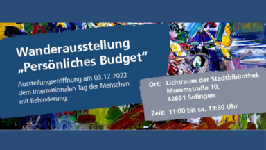 Wanderausstellung Persönliches Budget