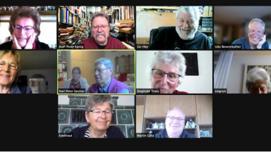 Zoom-Konferenz mit mehreren Teilnehmenden 