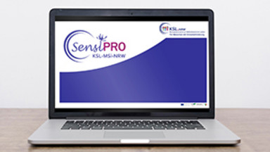 SensiPro-Schulung. Erste Folie mit Logo der Schulung ist zu sehen.