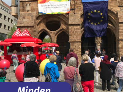 Aktionen auf dem Marktplatz in Minden