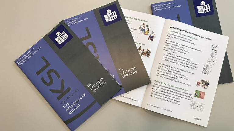 Broschüren in Leichter Sprache