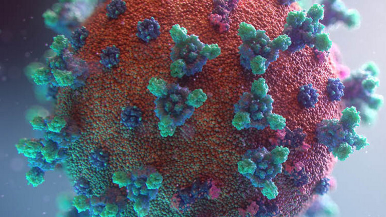 Darstellung eines Corona-Virus