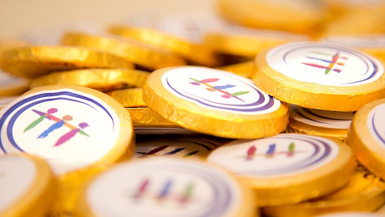 Schokotaler mit KSL.Logo