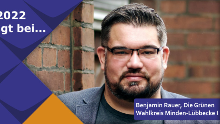 Benjamin Rauer, Die Grünen im Wahlkreis Minden-Lübbecke I