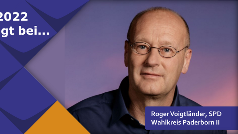 Politiker Roger Voigtländer von der SPD im Wahlkreis Paderborn II