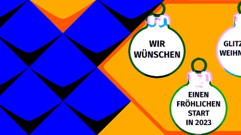 Wir wünschen glitzernde Weihnachten einen fröhlichen Start in 2023 und ganz viel Frieden und Kraft und Mut